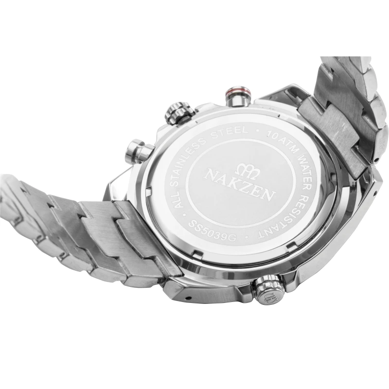 Rotating Inner Ring Luxury Men Chronograph Watch Original Brand Stainless Steel Tachymeter Watches