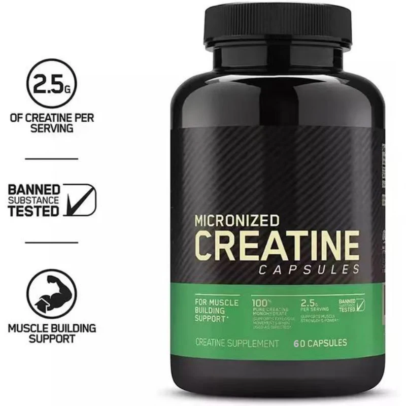 OEM Private Label Creatine Monohydrate Capsules Pre-Workout Muscle Size & Strength Enhancer for Adults-Not for Pregnant Women