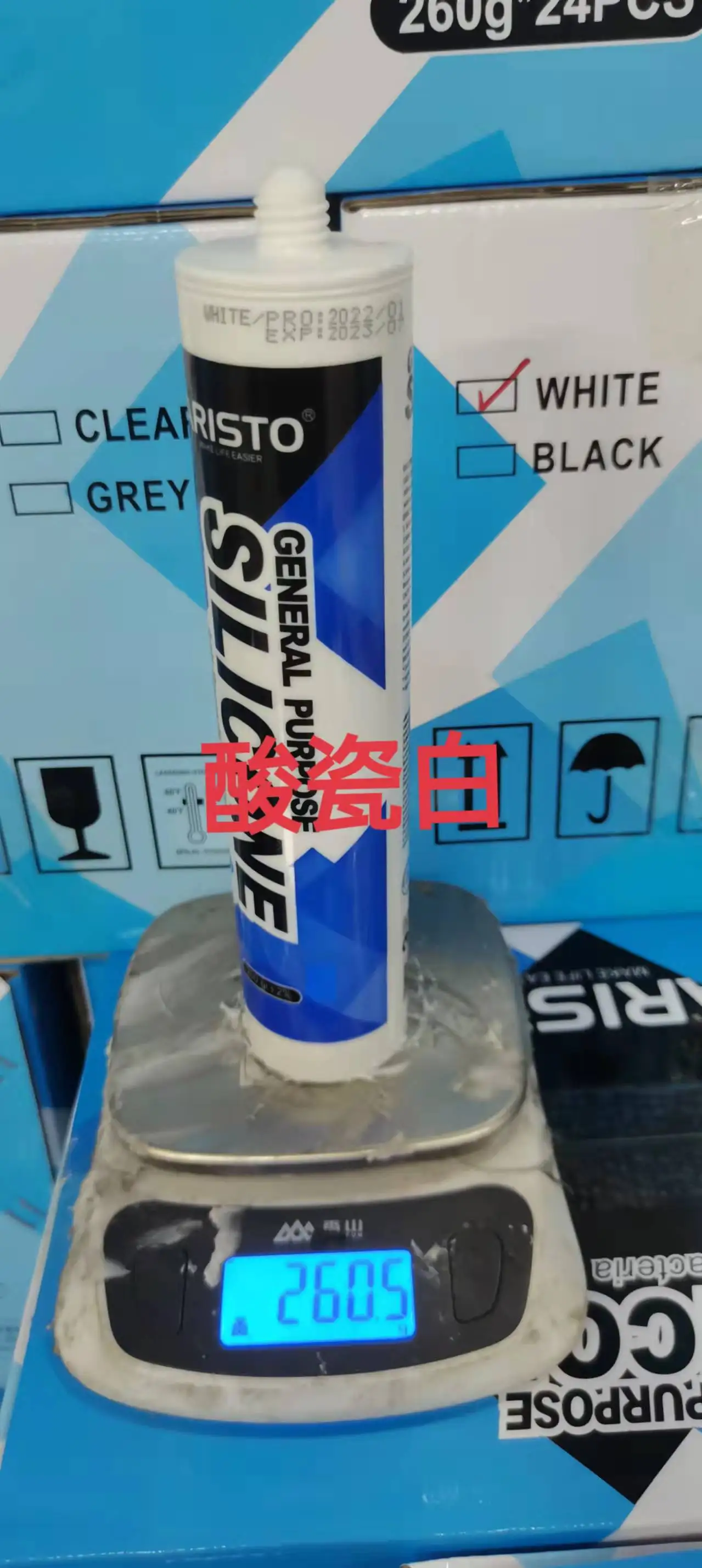 Aristo Acetic Silicone Sealant general purposes
