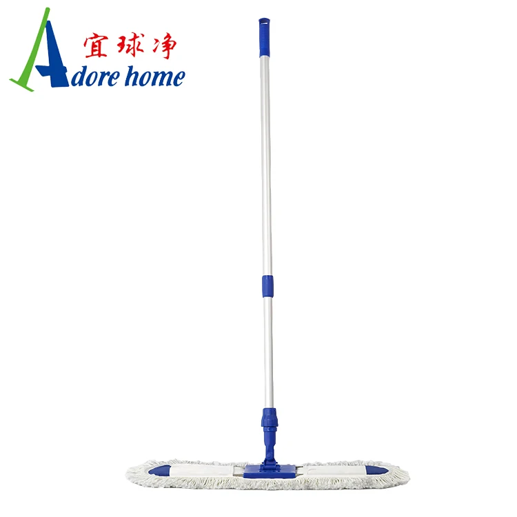 Rotatable Industrial And Commercial Use Flat Dust Mop With Cotton Mop Head