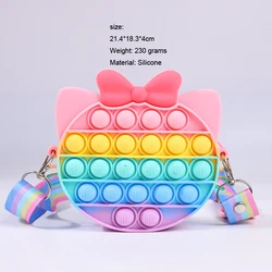 Shoulder strap phone bags bubble gum decompression colorful for Samsung S23 relax travel Silicone holder for iphone 13 pro max