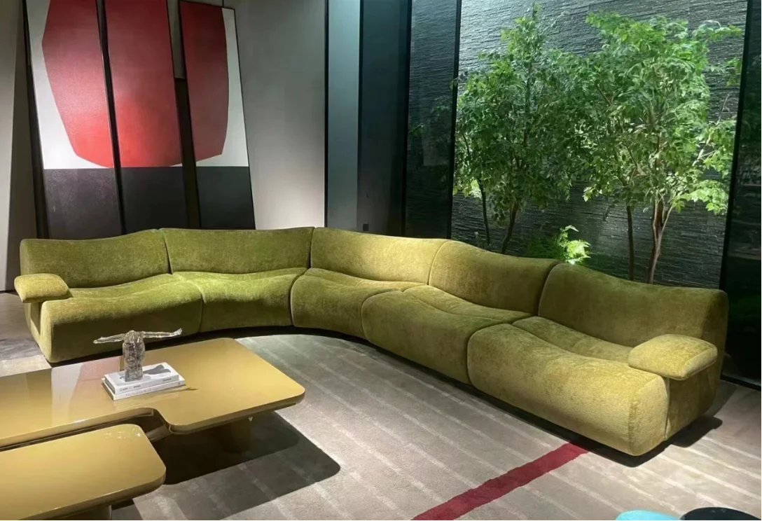 Foshan factory wholesale customized hotel lobby villa living room event club restaurant commercial modular sectional corner sofa