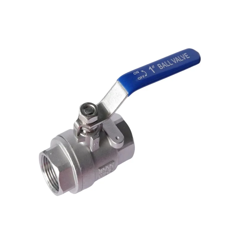 Factory Wholesale SS201 SS304 SS316 2PC Ball Valve Female Thread With Iron Ball SS Ball For Connection