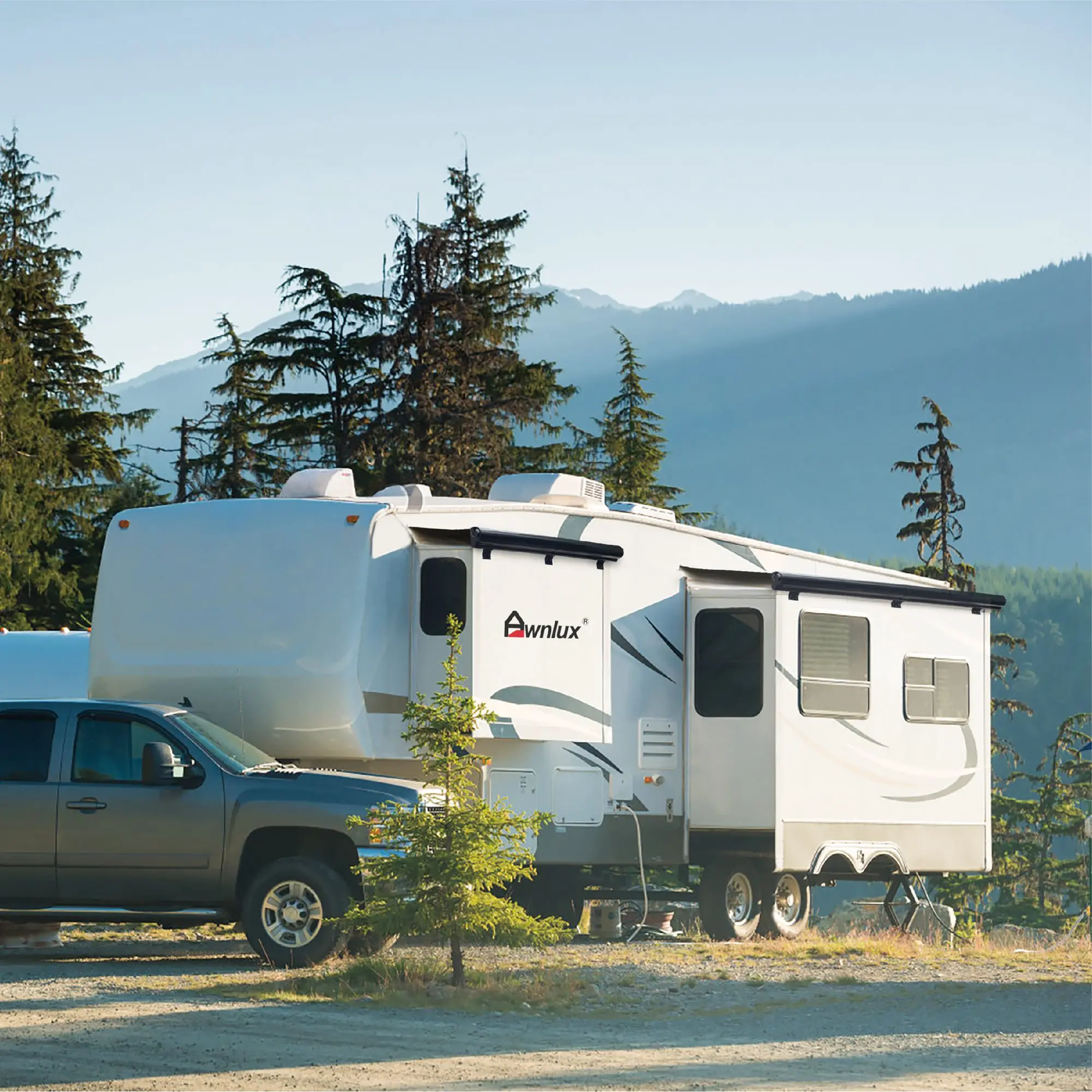 Awnlux Trailer Slide Out Top System Protection Rv Sunshade Motorhome Box Awning Camper Caravan
