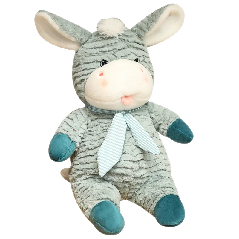 28cm 55cm 65cm Super Soft Cuddly Kawaii Donkey Plush Toys Birthday Xmas Gifts