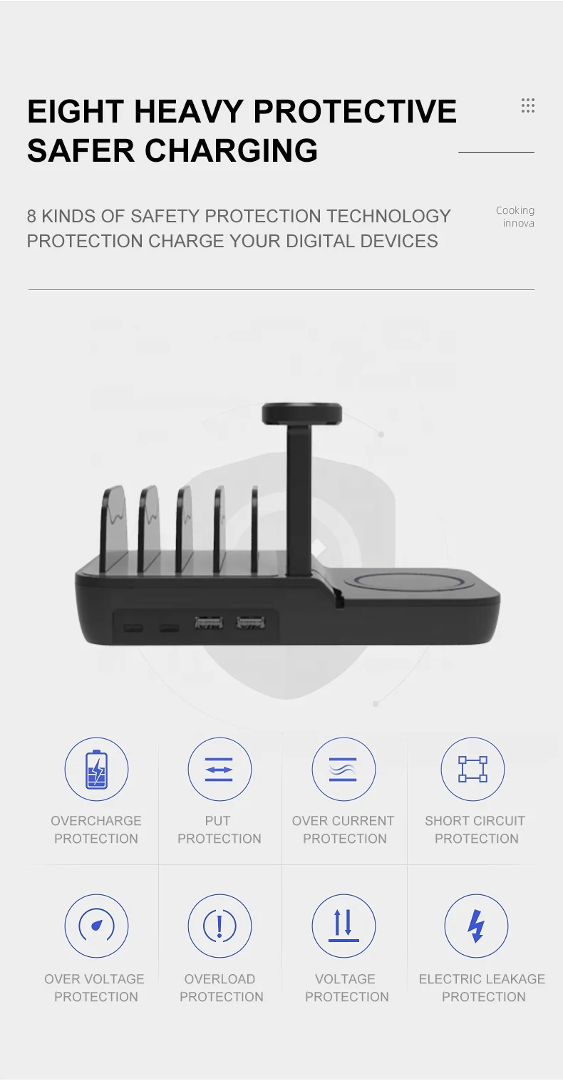 
Amazon Popular 70W Wireless Charger Qi-Certified Fast Compatible for iPhone 12/12 Mini/12 Pro Max/SE 2020/11 Pro 