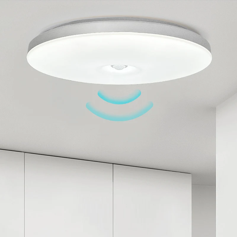 2024 LED Panel Light Round Ceiling Lamp for Indoor Home Lighting 9inch 12inch Surface Mounted Radar Motion Sensor