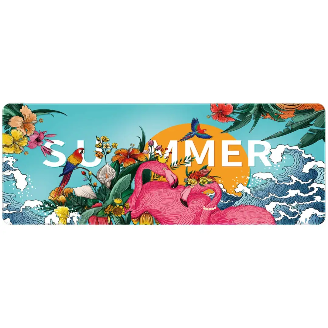 New Arrival Custom Keyboard Sublimation Mats Stitched Beautiful Scenery  Mouse Pad Large Mouse pad For Gaming