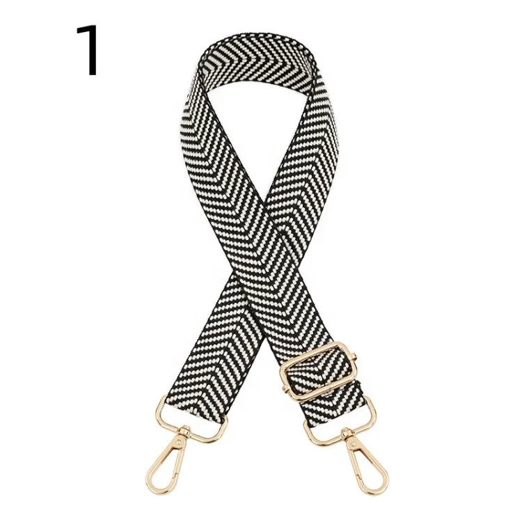 Meetee B-J2181 3.8cm*80-130cm Spot Available Direct Selling Solid Color Replaceable Shoulder Straps