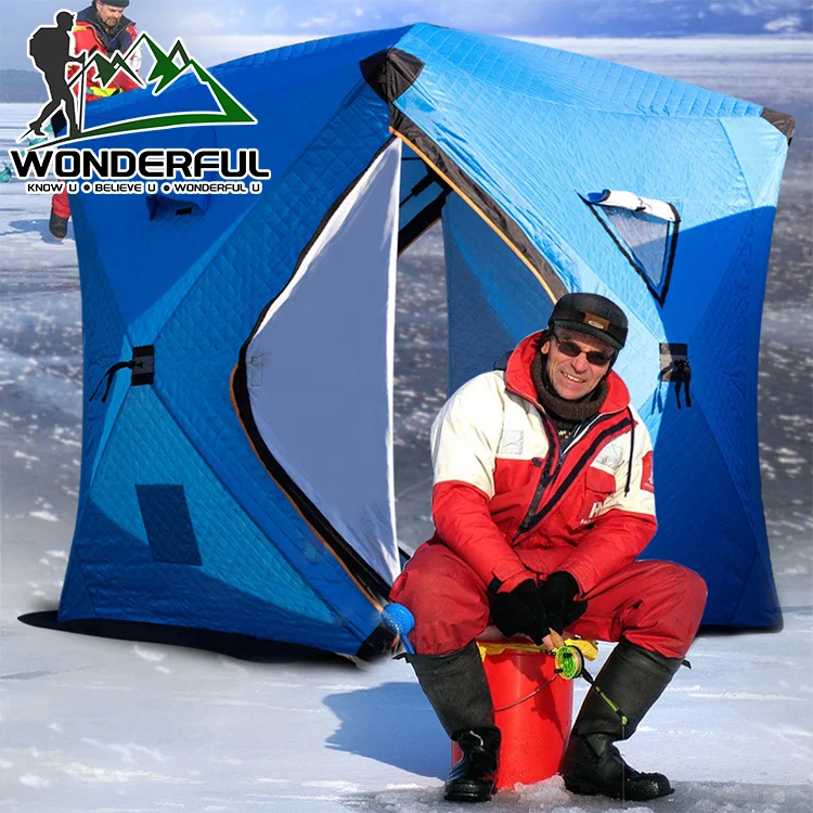 3 4 человек зимние уличные портативный одну комнату ультра легкий Водонепроницаемый Pop Up Палатка для зимней рыбалки