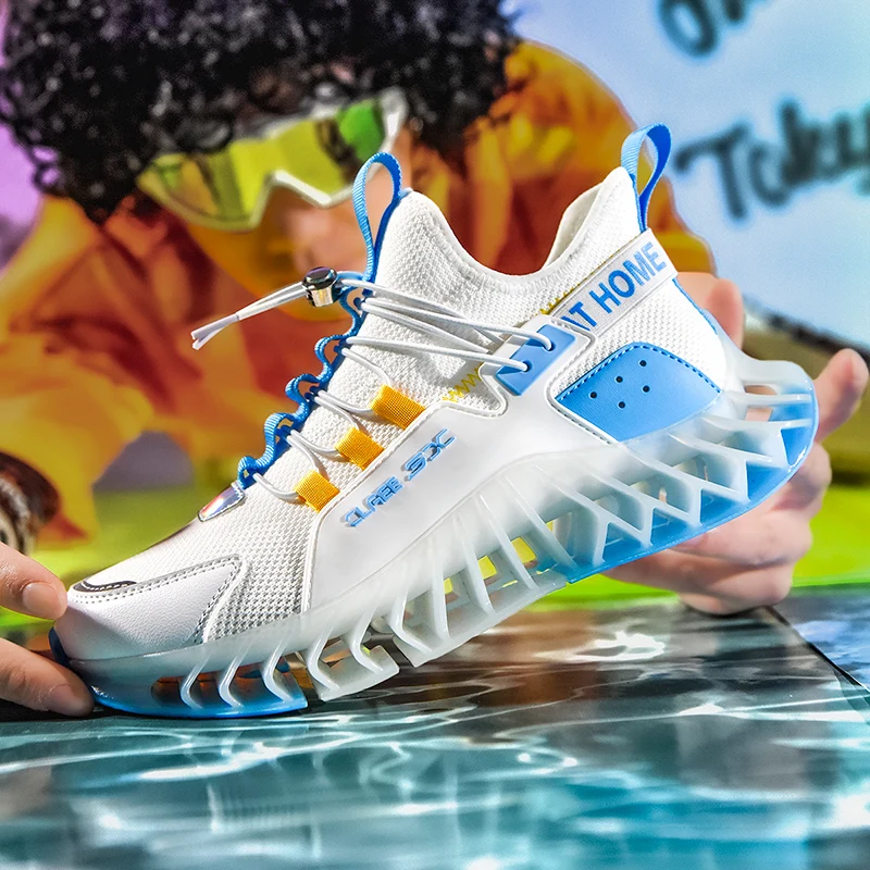 2021 sneaker produced Breathable Light TPU Running Men Shoes heighten shoes for men sport running walking Style Shoes