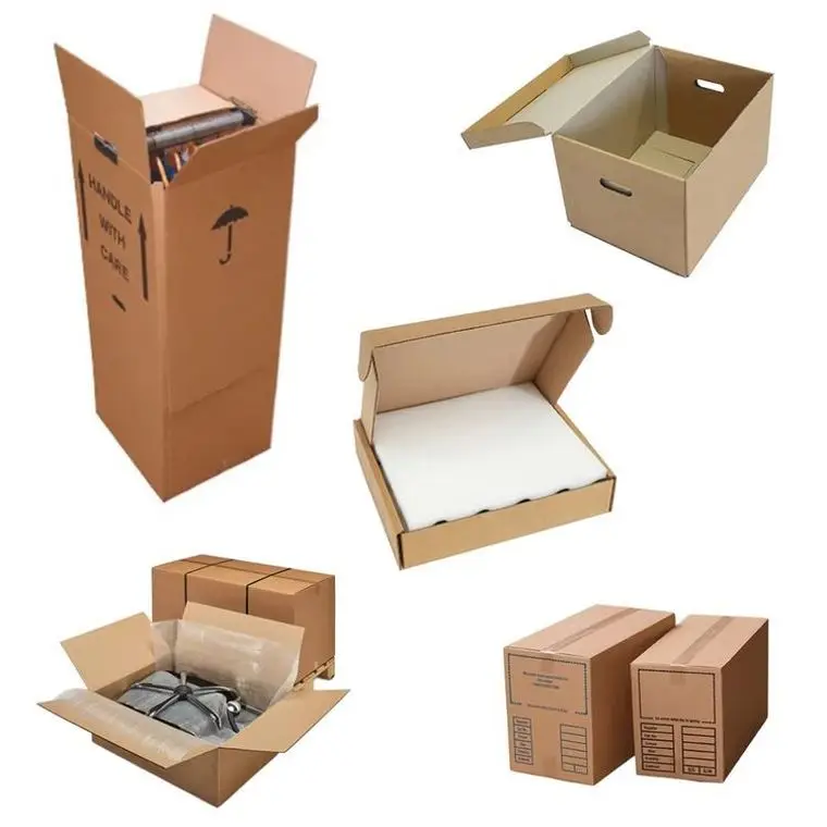 Сверхпрочные картонные движущиеся коробки из гофрокартона для малого бизнеса и почтовых ящиков