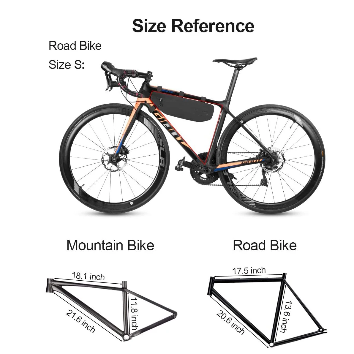 Waterproof Bike Triangle Frame Bag Bicycle Under Top Tube Bag Corner Pouch Storage Bag