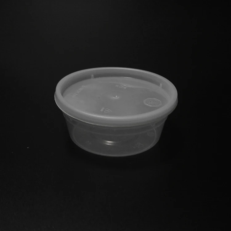 Leakproof Round Takeaway Foil Self Heat Clear Food Disposable Plastic Container