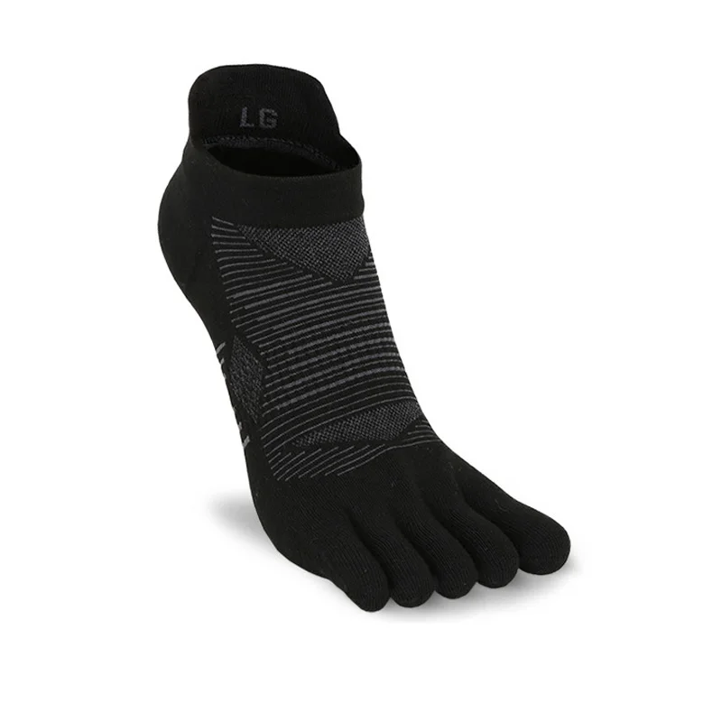 OEM Wholesale Custom Logo Popular High Quality Ankle Sports Running Cycling Cushioned Five Toe Socks