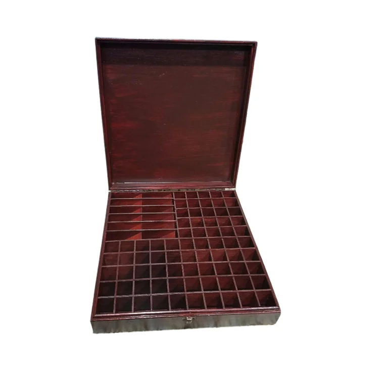 Storage Case Protects 87 Bottles Roller Balls Organizer Large Wooden Essential Oil Storage Box