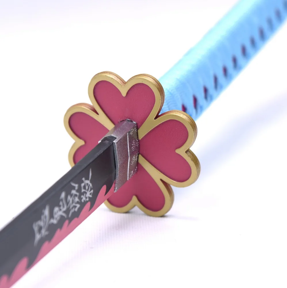 104cm Custom White Bamboo Blade Anime Sword Cosplay Katana Sword Toy for Demon Slayer Kanroji Mitsuri