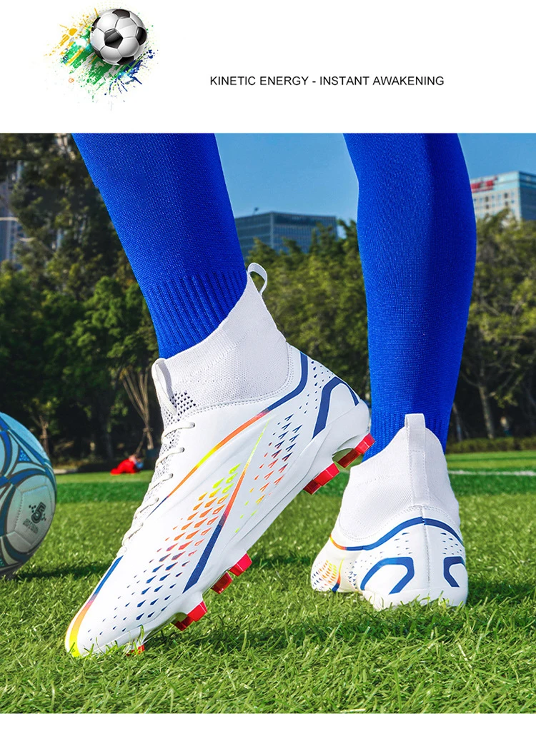 Wholesale Customized Men Football Shoes high quality Popular Design Outdoor Soccer Shoes Sport Online Football Soccer Boots