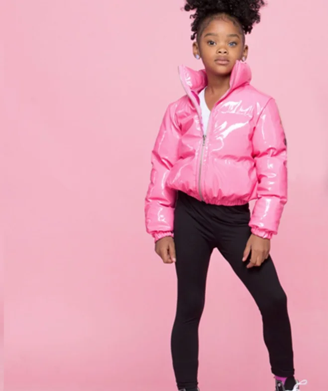 2021 Wholesale fashion kids trench down puffer coats cute winter kids bubble coats jacket