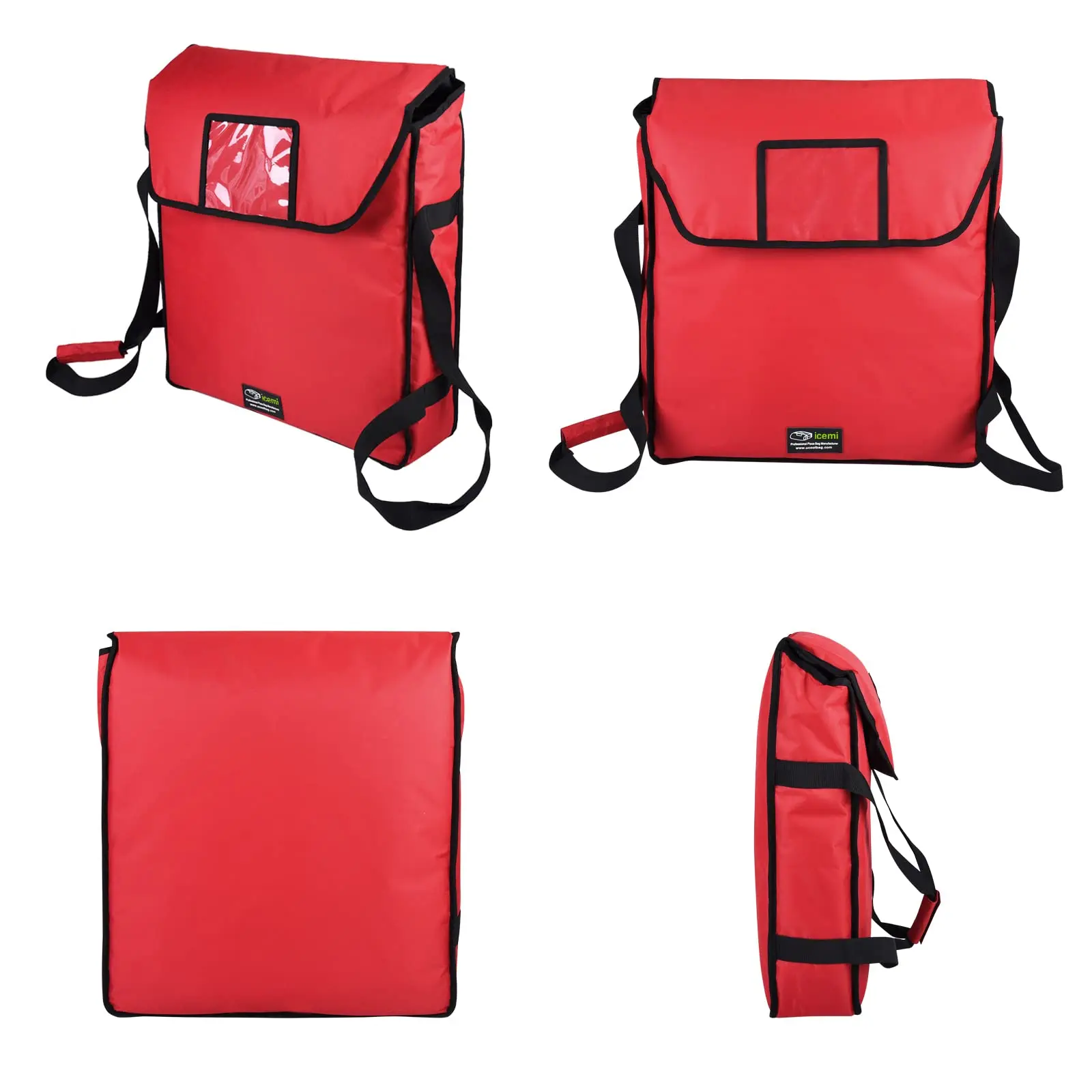 Customization Large Capacity Waterproof Reusable Insulated Pizza Delivery Bag Oxford Fabric Food Carry Bags For Outdoor Hiking