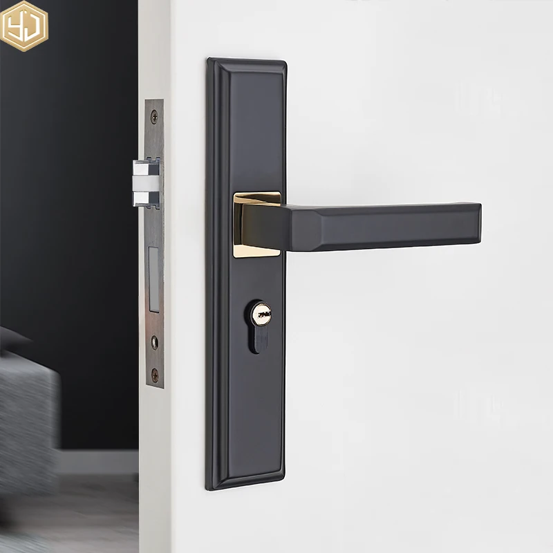 Good Quality Fashion And Modern Lock Aluminum Alloy Material Handle Lock For Doors