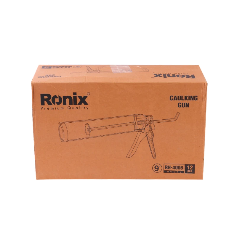 Ronix High Quality Model RH-4006 Thickness 1.8mm Industrial Usage Mini Handle Caulking Gun with 9' Aluminium Handle