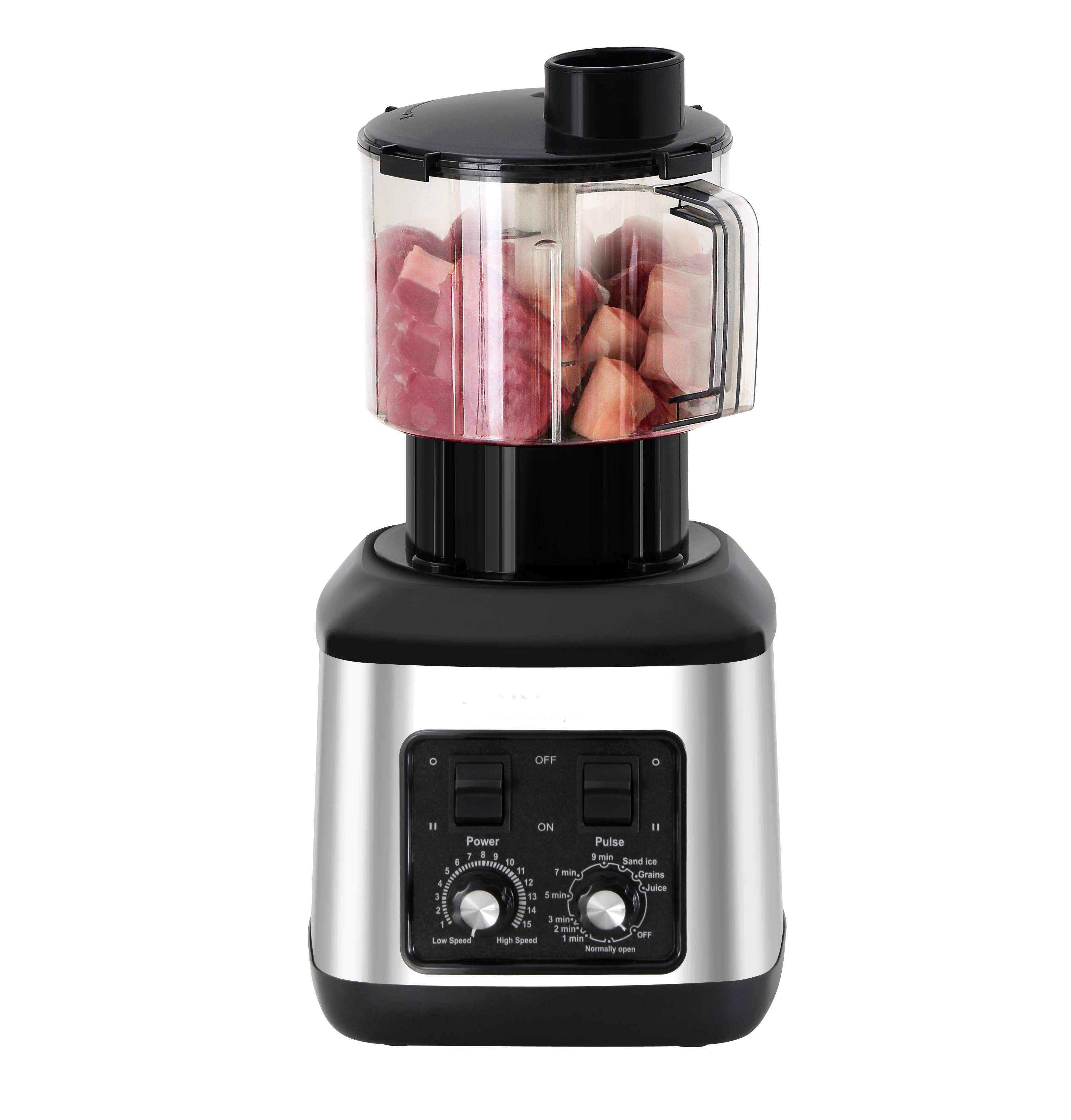 Jewin Custom 3-in-1 Tabletop Blender NEW Design 1000W with Stainless Steel Housing 2.5L/3L Capacity 15-Speed Pulse Function