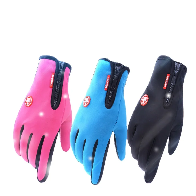 
Уличные водонепроницаемые велосипедные перчатки с сенсорным экраном сохраняют тепло для зимних альпинистских нейлоновых перчаток 