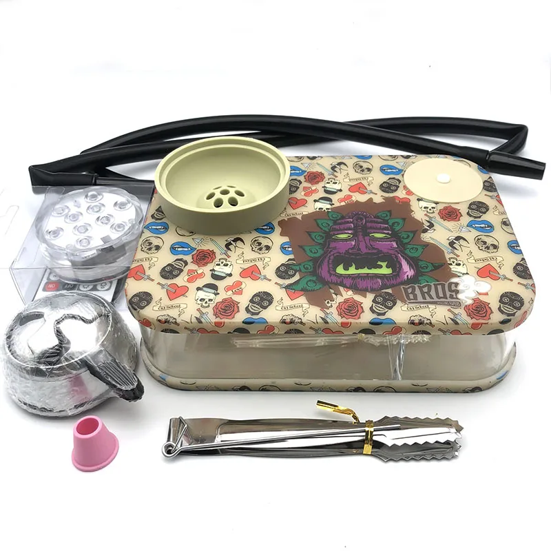 Wholesale Customize Design Plastic Smoking Shisha Set
