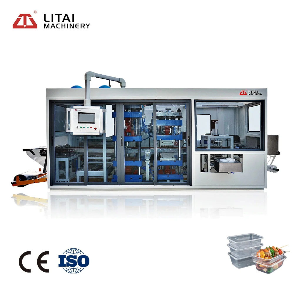 Полностью автоматическая пластиковая Термоформовочная Машина для Pp PS PET пластиковый контейнер для еды подстаканники крышки