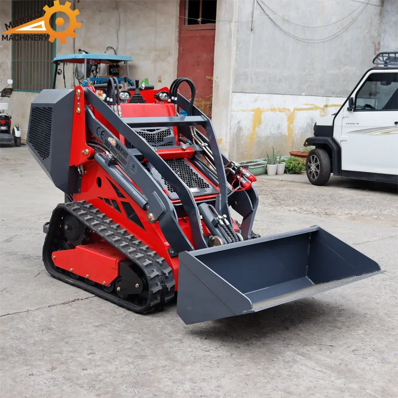 Small Skid Steer Smallest stand on track mini skid steer loader