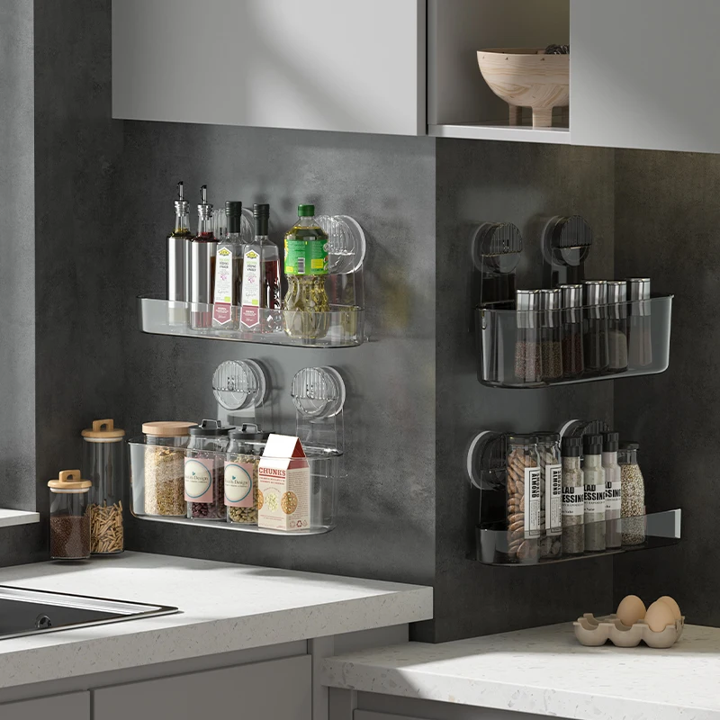 Self Adhesive Iron Bathroom Shelves Corner Storage Basket Rack Organizer Shower Caddy Wall Shelf No Drilling Kitchen Use Plastic