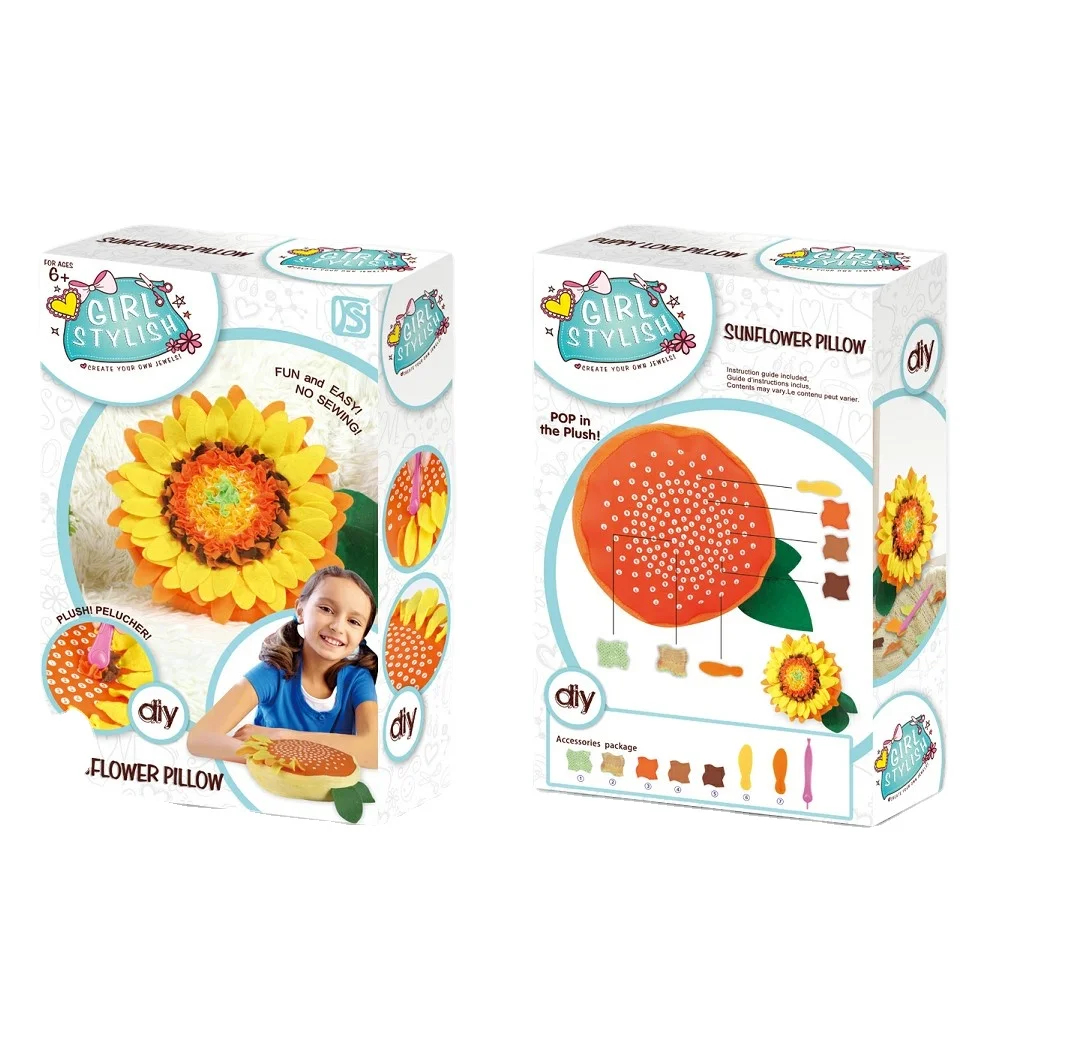 New DIY Child Educational Learning Handmade Pillow With No Sewing DIY Kids Toys