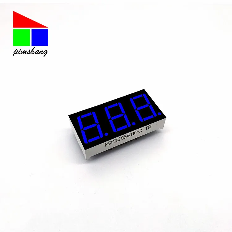 OEM manufacturer 0.56 inch 3 digit rgb enkel cijfer 7 segment led display