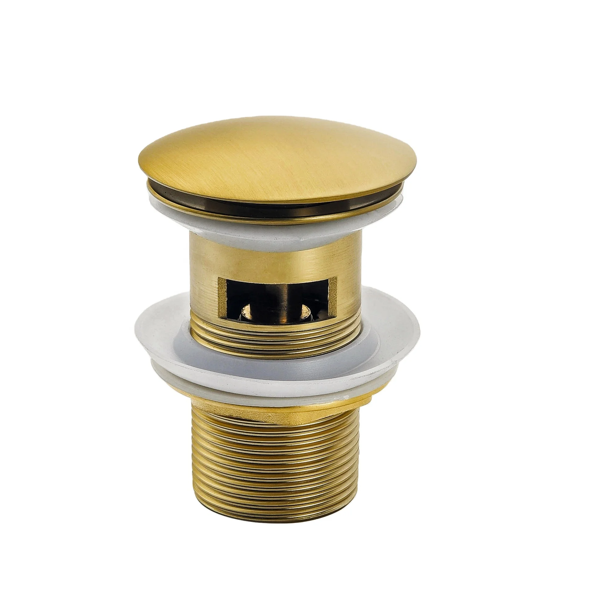 Brass Pop-up Drain Click Clack Sink Waste Basin Drain Stopper  Drainer Sanitary for Shower Bathroom