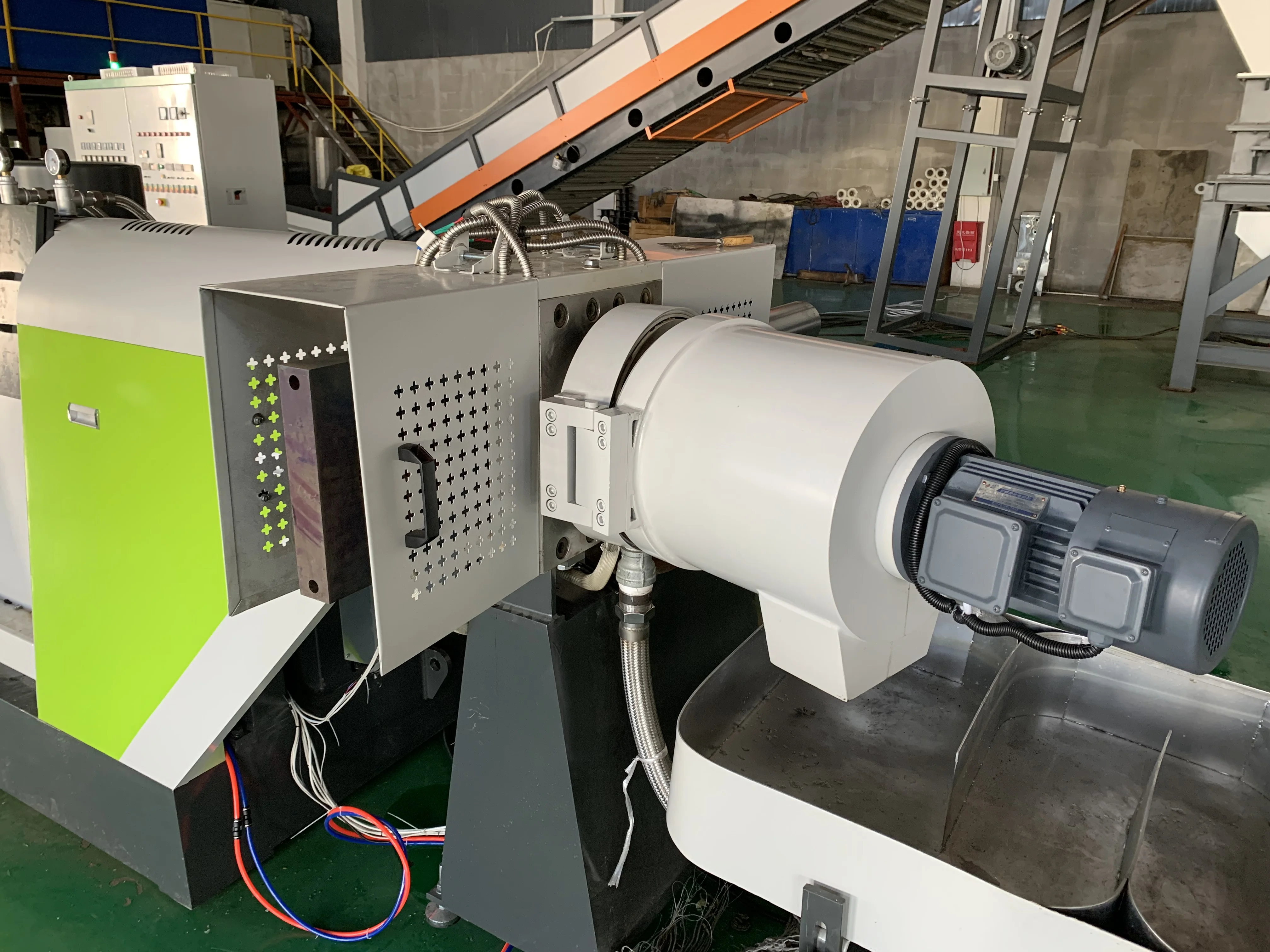 Polytime Hot Cutting Pvc Granulator Wet Type Granulating Pe Pipe Extrusion Production Line Making Machine