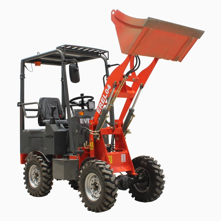 Everun New Small Electric Wheel Loader EREL04 0.4Ton Mini Compact Electric Loader With Bucket