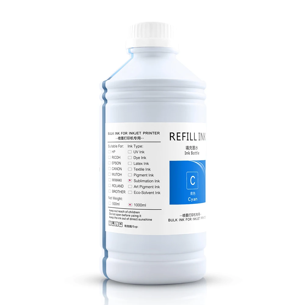 Ocbestjet Price In Pakistan Sublimation Offset Refill Ink For Textile Printing Sawgrass Sg500 Machine