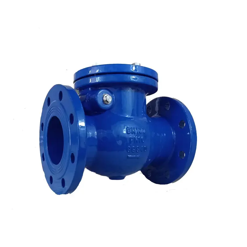 Wholesale swing check valve ductile iron body metal seat brass check valve double flanged check valve