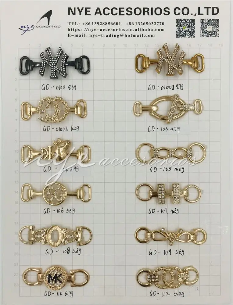 Wholesale Newest Design metal shoes buckles shoe decorations for women sandals and casual shoes  accesorios de zapato  para muje charm