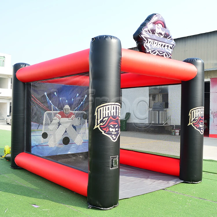2024 inflatable hockey slap shot, inflatable hockey rink,inflatable sport games for sale