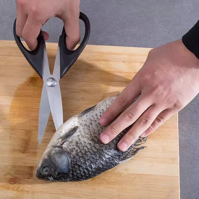 Многофункциональные мощные ножницы для кухни мясные кухонные с крышкой