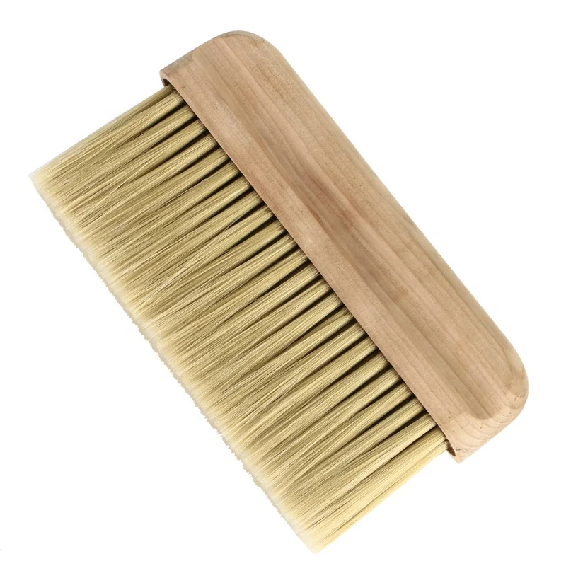 Pure White Bristle Paint Brush with Beech Wooden  Handle
