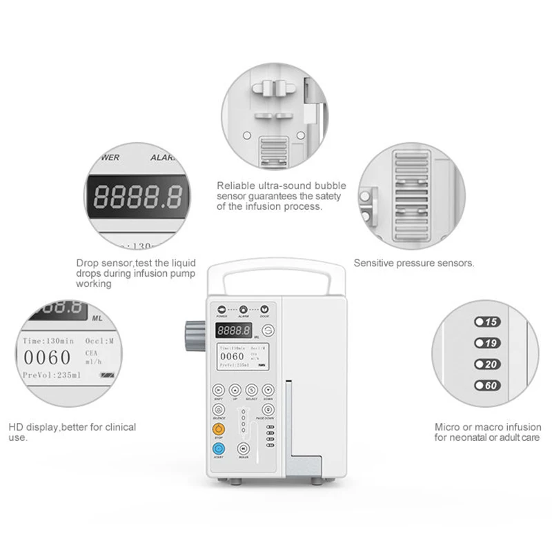 BYOND Health Care Best Selling Products Programmable Infusion Pump Ce Electricity Online Technical Support Class I BYS-820