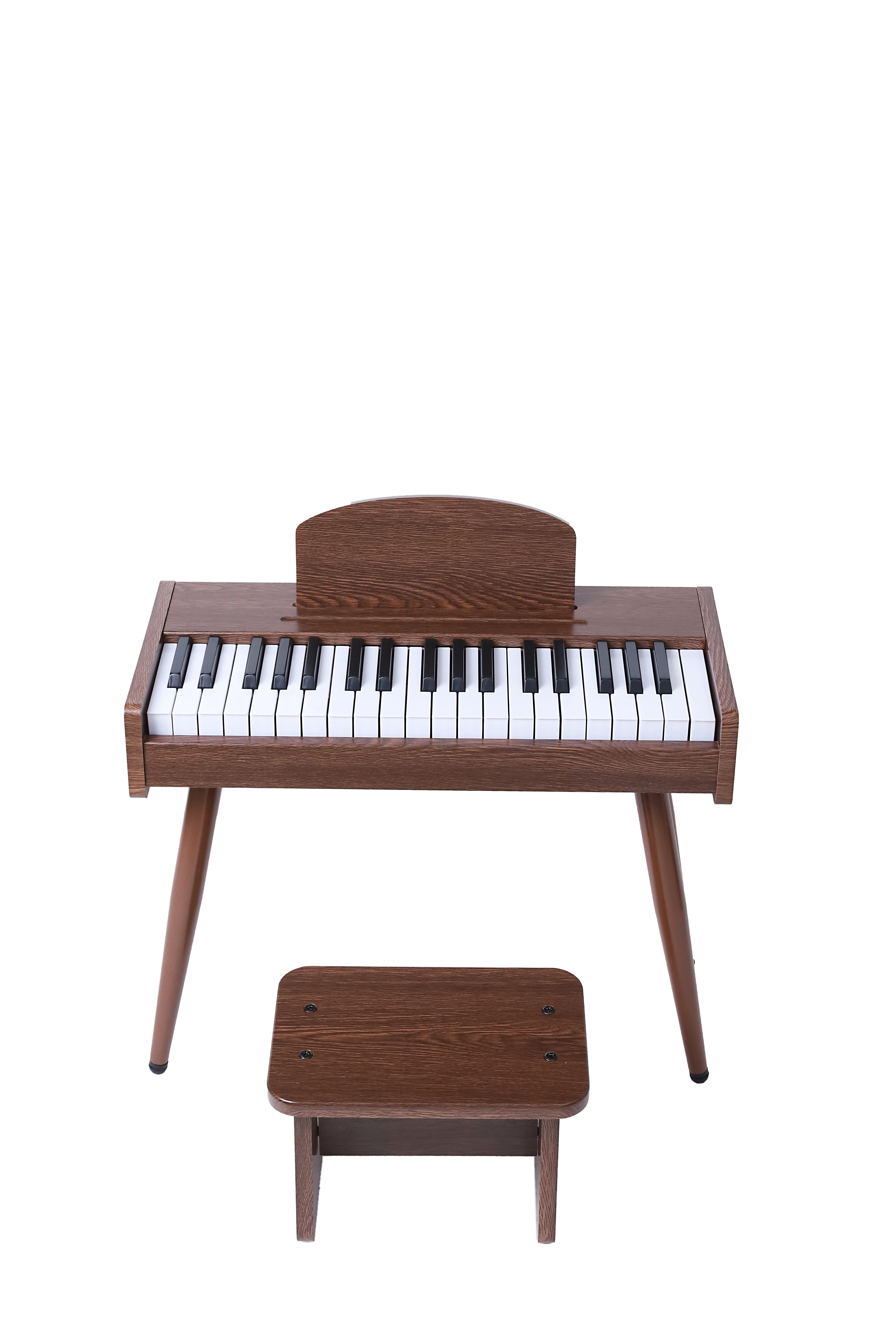 New style Walnut 37 Keys Wooden Piano Design gift to Kids cute piano toy electronic organ
