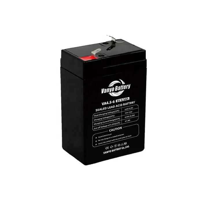 6V 4Ah 4.5Ah Rechargeable Storage battery  AGM Sealed Lead Acid battery 6v Small Battery for security