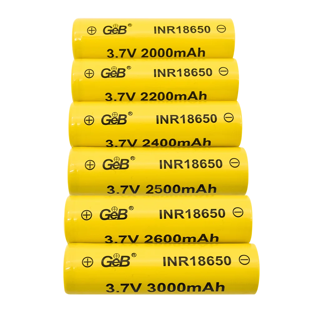 GEB 18650 3500 mAh Rechargeable Battery Lithium 3.7V 3500mAh 18650 For Laptop Toys 18650 Battery Pack