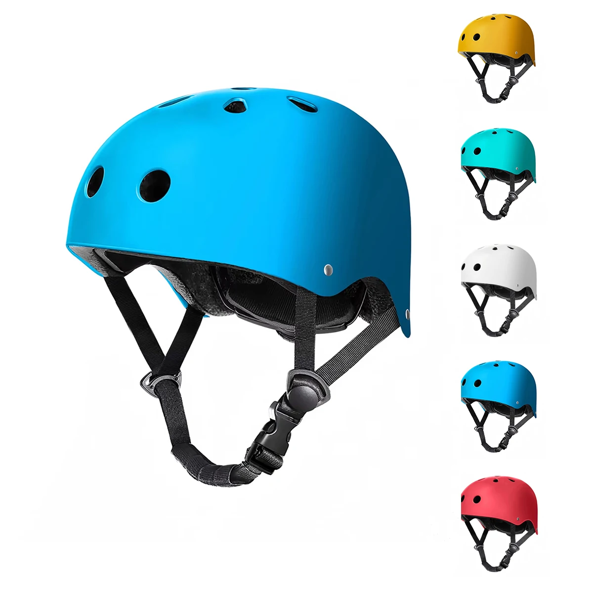Yellow Helmet for Kids and  Adults for Roller Skating Scooter Skateboard Bike Cycle Protective Gear for Cyclists Skateboarders