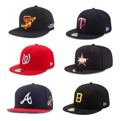 Wholesale custom high quality style Hip Hop basketball caps Fitted Cap flat brim plain custom snapback hat