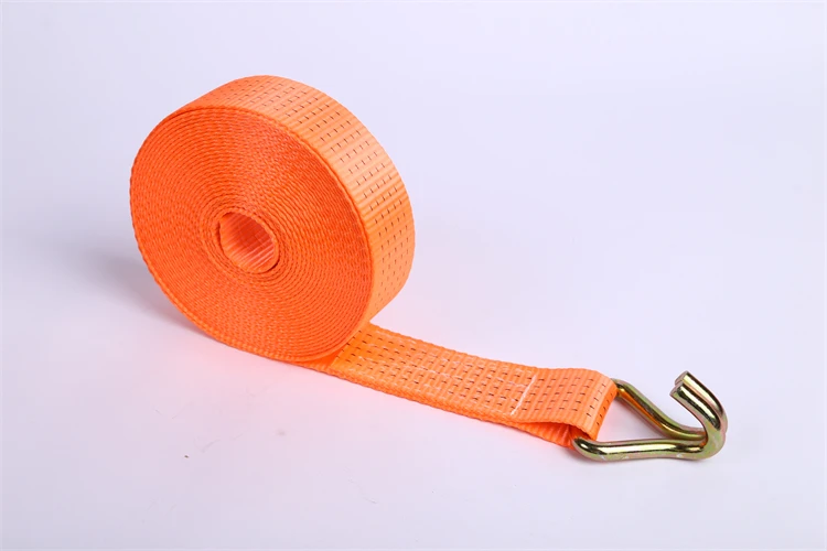 Factory Priced Custom Black Polyester Truck Ratchet Strap 10m J Hook Cargo Belt Tie down Strap for Trailer Lashing
